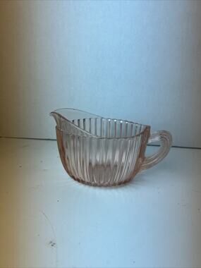 Vintage Pink Depression Glass Manhattan Creamer VGC